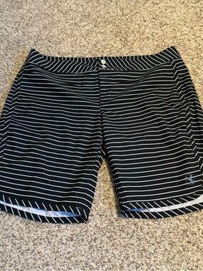Carve Designs Hatteras Black Aruba Stripe Swim Shorts- 8